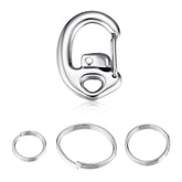 Leash King clip carabiner con cierre rápido para collar seguro.