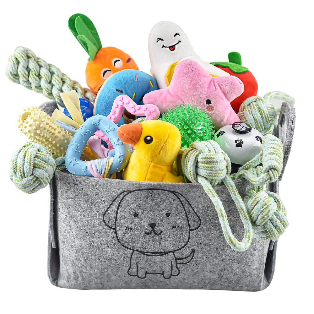 LECHONG conjunto de juguetes para cachorros, ideal para morder y jugar durante el entrenamiento.