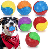 Pelotas LECHONG ruidosas de 6 colores para perros, localización fácil y juego divertido.