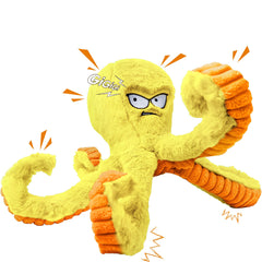 Legend Sandy Pulpo Amarillo, frente del juguete: ideal para juego interactivo y masticación.