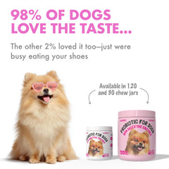 LEGITPET Probiotics para perros: alivio de flatulencias y malestar estomacal