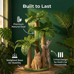 LEMONDA rascador para gatos con sisal natural y superficie estable.
