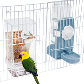 Lemtrflo alimentador-sin-desorden-jaula-aves: facilita la limpieza durante la alimentación.