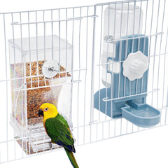 Lemtrflo alimentador-sin-desorden-jaula-aves: facilita la limpieza durante la alimentación.