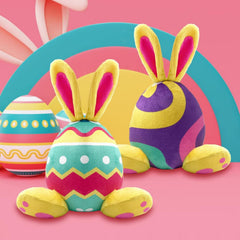 Lepawit: conejo peluche con chirrido, primer plano, ideal para llamar la atención durante el juego.