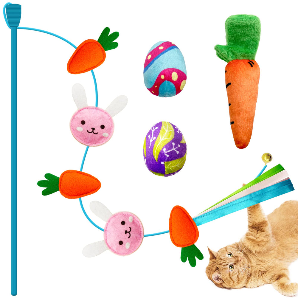 Lepawit varita gato-conejo: estimula juego activo y persecución divertida.