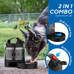 Lesotc botella agua perro capacidad 56oz ideal para salidas largas