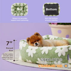 LE SURE cama con jacquard peludo suave y acogedora para siestas diarias