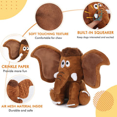 Letsmeet Juguete peluche con-papel-crujiente para perros, estimulación sensorial.