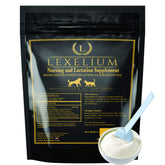 Lexelium: botella de suplemento lactancia para perros y gatos, apoyo a la producción de leche.