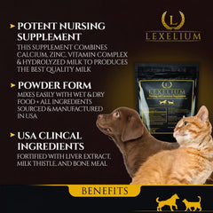 Lexelium polvo de lactancia, ideal para mezclar con comida para lactancia constante.