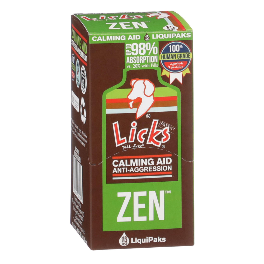 Botella de Licks para perros, suplemento calmante en sabor pollo asado