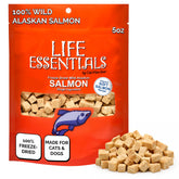 LIFE ESSENTIALS BY CAT-MAN-DOO salmón liofilizado para perros y gatos, premio sabroso