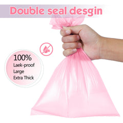 Bolsas Lifegogo con doble sellado e impermeables para mayor seguridad al recoger.