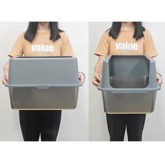 LIHOOOOM caja con tapa alta, protección contra derrames para espacios limpios