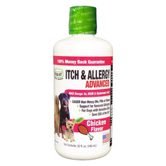LIQUID-VET K9 Itch Allergy, bote frontal, práctico para uso diario