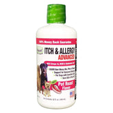 LIQUID-VET K9 Itch & Allergy, botella de 32 oz, fácil de usar en casa.