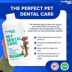 LIQUIDHEALTH cuenco de agua con controla higiene oral sin cepillado.