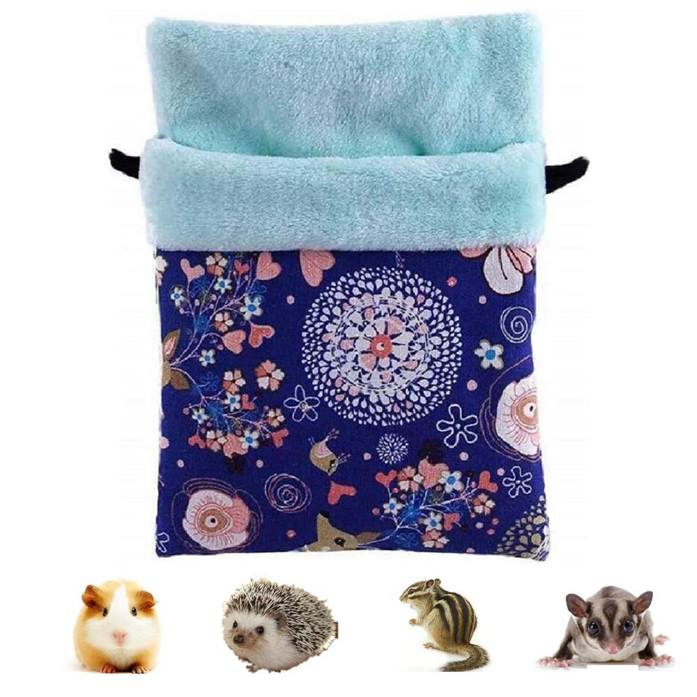 Litewoo bolsa dormir para animales con ciervo azul, descanso cálido para mascotas pequeñas