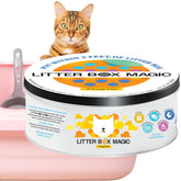 Litter Box Magic tarro desodorizante naranja para caja de gato reduce olores