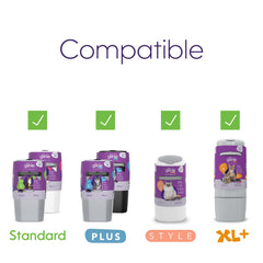 Litter Genie: Proceso de cambio fácil del relleno para mayor practicidad.
