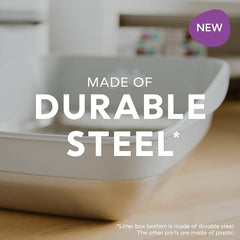 Diseño moderno de Litter Genie Platinum que encaja con cualquier hogar.