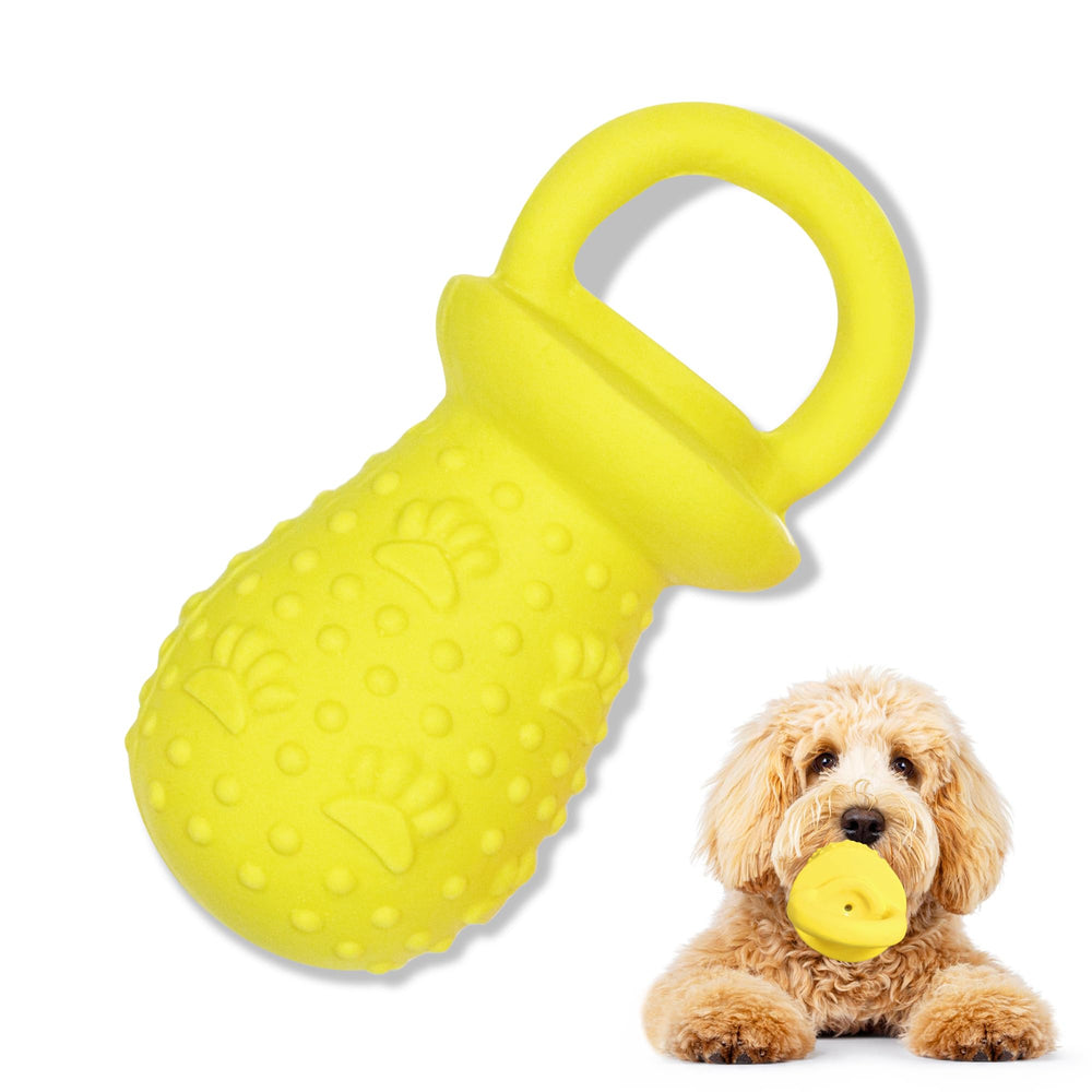 LLSPET Juguete látex chupete para perros, ideal para morder con seguridad y diversión.
