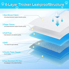 Pee Pads LNWJSRX para uso en múltiples superficies como madera, baldosas y alfombras.