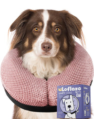 Loflaze cono inflable para perro rosquilla, libertad de movimiento al comer y beber.
