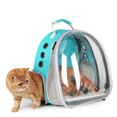 Mochila Lollimeow con burbuja panorámica para observar el entorno durante viajes