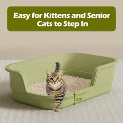 LoopTime caja de arena para gatos, amplio espacio para moverse.