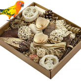 LOPERDEVE caja-juego forraje natural: estimula curiosidad y actividad diaria del ave