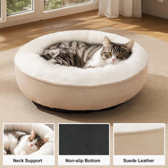 Love's cabin cama-donut-bordes-subidos, soporte para cabeza y cuello durante el descanso.