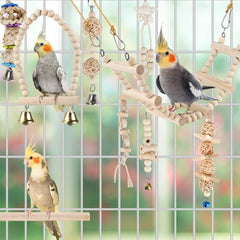lovyocooco escalera para pajaro, promueve ejercicio y juego seguro