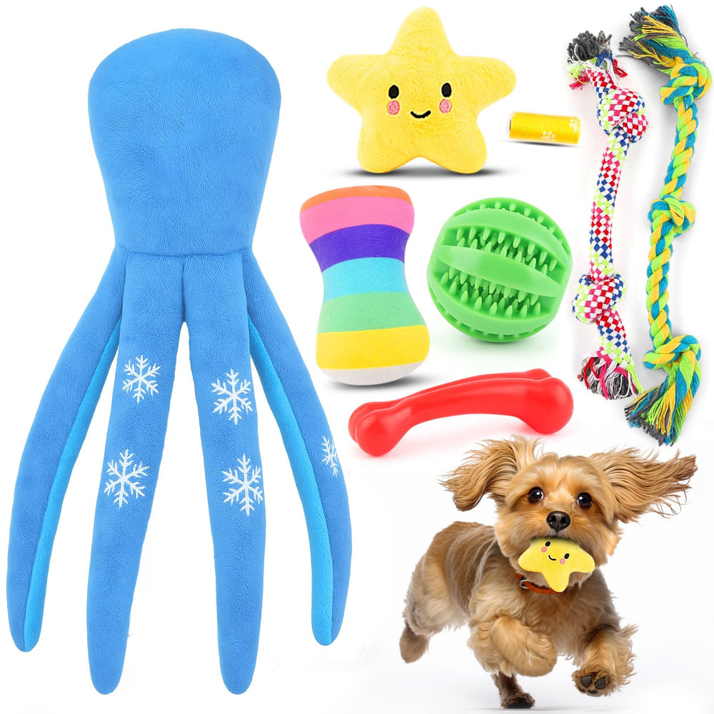 LOYEE Juguete de peluche con chirrido para cachorros pequeños, ideal para juego interactivo.
