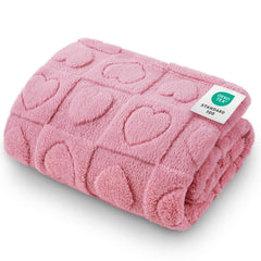 Luciphia manta para perro pequeño rosa, suave y lavable