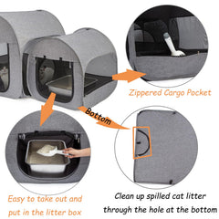 LUCKITTY, puerta con cortina de velcro para control de acceso.
