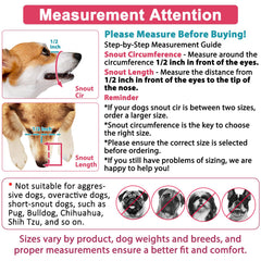 LUCKYPAW bozal con malla transpirable para paseos cómodos y tranquilos