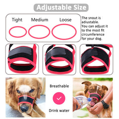 LUCKYPAW mordaza para perro, espacio para beber, permite hidratación durante la actividad.