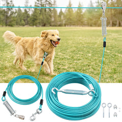 LUFFWELL sistema-perro-correr-100ft: libertad segura en el jardín
