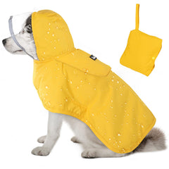 Lukovee chaqueta impermeable para perros con capucha transparente protege en la lluvia