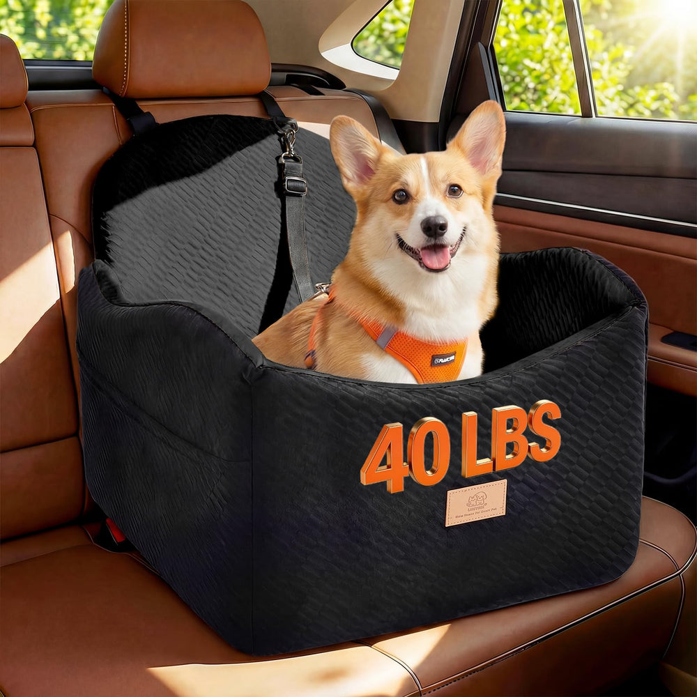 LUXYBEE Asiento elevador para perros con vista ampliada durante el viaje