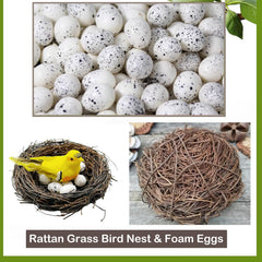 LWINGFLYER nido de ratán para Pascua, perfecto para mesas y árboles decorativos