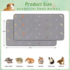 LWYMX forro de jaula para cobaya 72x24, capas múltiples para absorción.