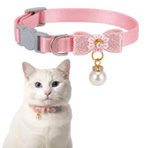 LXUEJIE collar rosa con lazo y perla, perfecto para fotos y fiestas.
