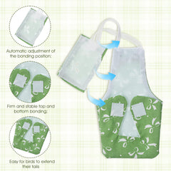 Pañal LXUEJIE para aves diseño kiwi, ajuste seguro y cómodo.