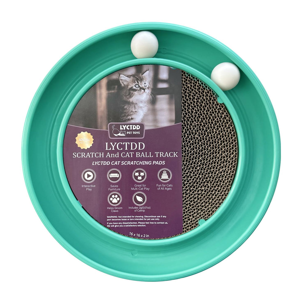 LYCTDD juguete gato pista de bolas interactiva para estimulación mental