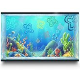 Fondo LYYAB con escena submarina realista, ideal para transformar tu acuario en un paisaje natural.