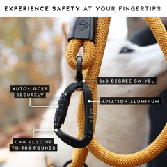MADE TO ROAM: cuerda de nailon resistente para salidas intensas con perros.