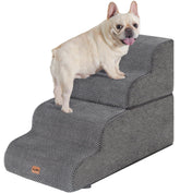 Made4Pets escaleras para perro, vista frontal, soporte estable para cama.